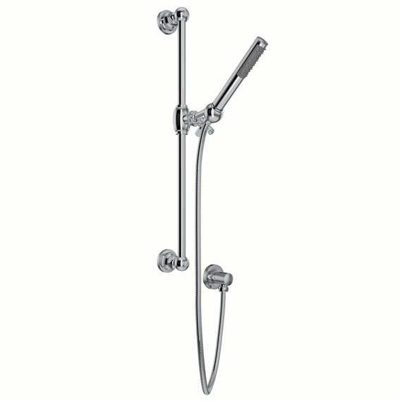 Perrin & Rowe San Giovanni Handshower Set With 21" Slide Bar and Single Function Handshower