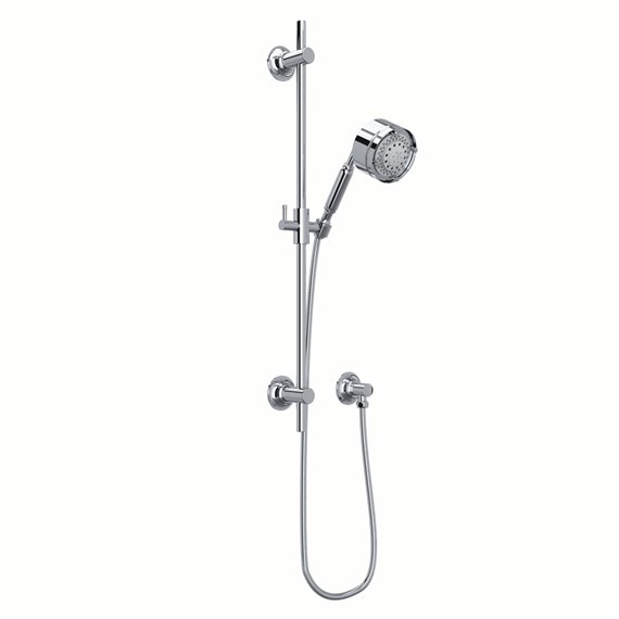 Perrin & Rowe Graceline Handshower Set With 24" Slide Bar and 5-Function Handshower