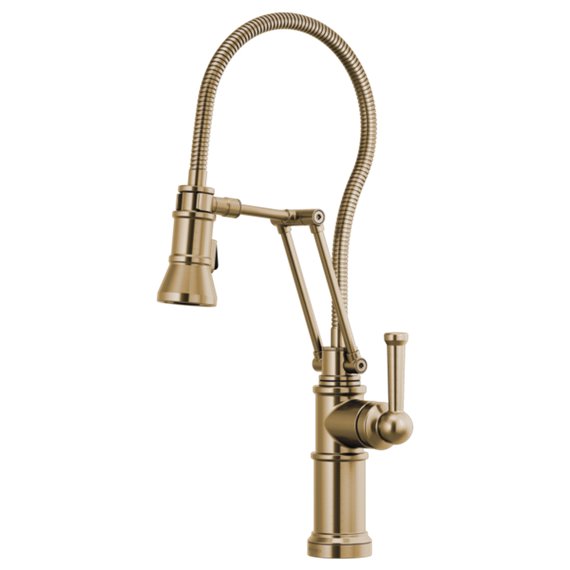 BRIZO ARTESSO 63125LF ARTICULATING FAUCET WITH FINISHED HOSE 