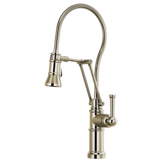 BRIZO ARTESSO 63125LF ARTICULATING FAUCET WITH FINISHED HOSE 