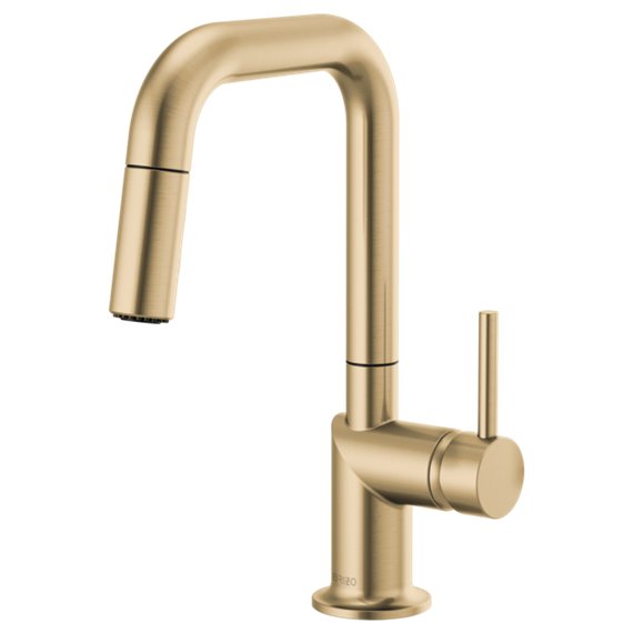 BRIZO ODIN 63965LF-LHP SQUARE PULL-DOWN PREP FAUCET