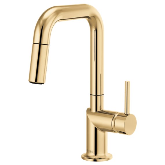 BRIZO ODIN 63965LF-LHP SQUARE PULL-DOWN PREP FAUCET