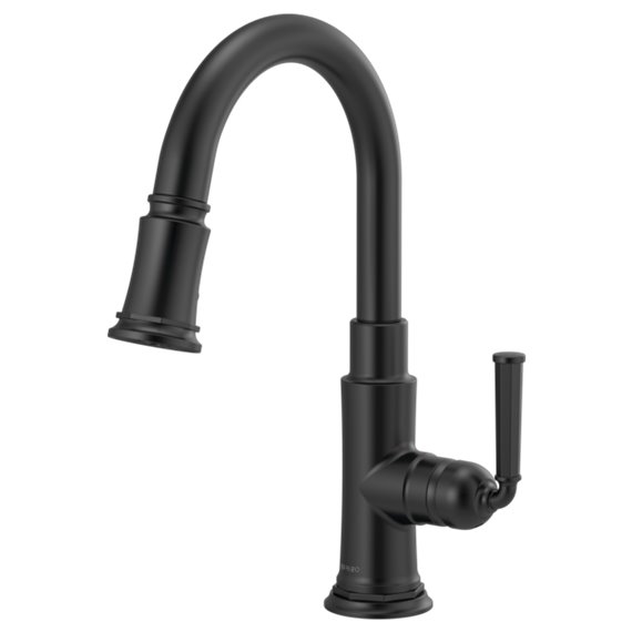 BRIZO ROOK 63974LF SINGLE HANDLE PULL-DOWN PREP KITCHEN FAUCET 