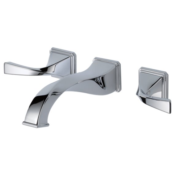 BRIZO 65830LF-ECO TWO HANDLE WALL-MOUNT LAVATORY FAUCET