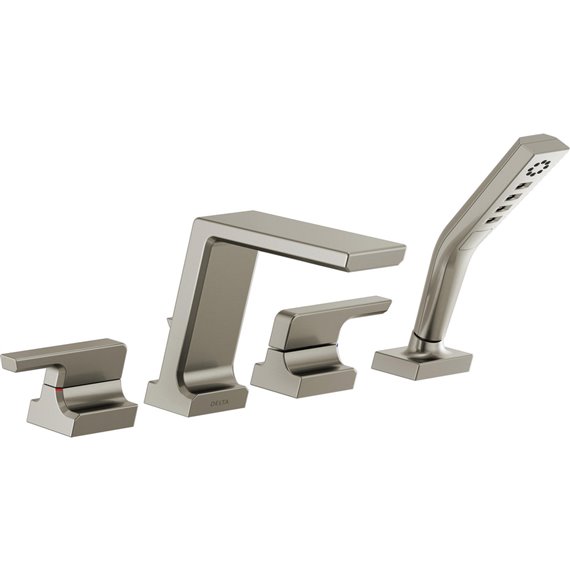 DELTA PIVOTAL T4799 4 HOLE ROMAN TUB FAUCET                                     