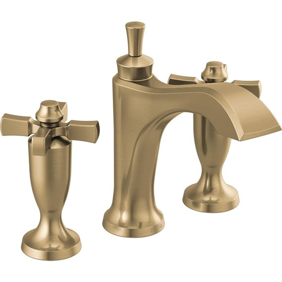 DELTA DORVAL 3557-MPU-DST WIDESPREAD BATHROOM FAUCET 