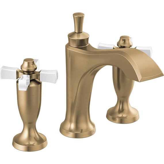 DELTA DORVAL 3557-MPU-DST WIDESPREAD BATHROOM FAUCET 