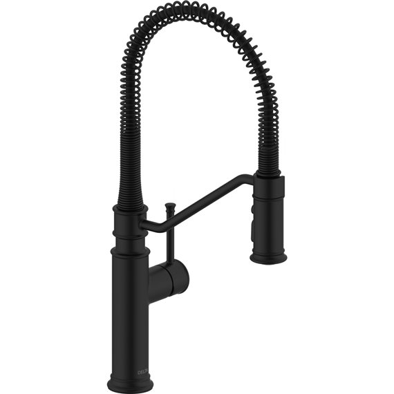 DELTA PRODECO 983LF PULLDOWN INDUSTRIAL SPRING KITCHEN FAUCET 