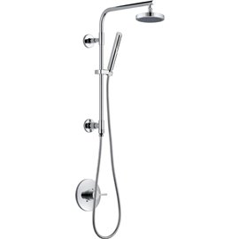 DELTA MODERN CYLINDRICAL DF-KIT21 EMERGE 18" ROUND SHOWER...
