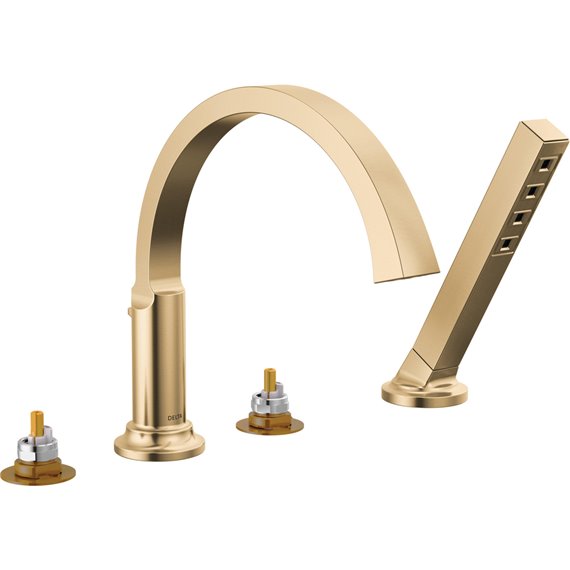 DELTA TETRA T4788-LHP ROMAN TUB TRIM WITH HAND SHOWER 