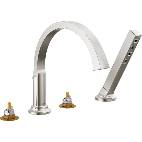 DELTA TETRA T4788-LHP ROMAN TUB TRIM WITH HAND SHOWER 