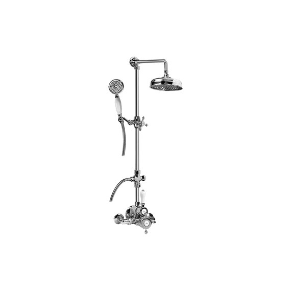 Graff CD2.01-C2S Exposed Thermostatic Shower System with Handshower - Rough and Trim