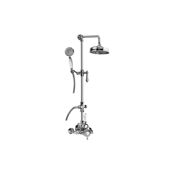 Graff CD2.01-LM34S Exposed Thermostatic Shower System with Handshower - Rough and Trim