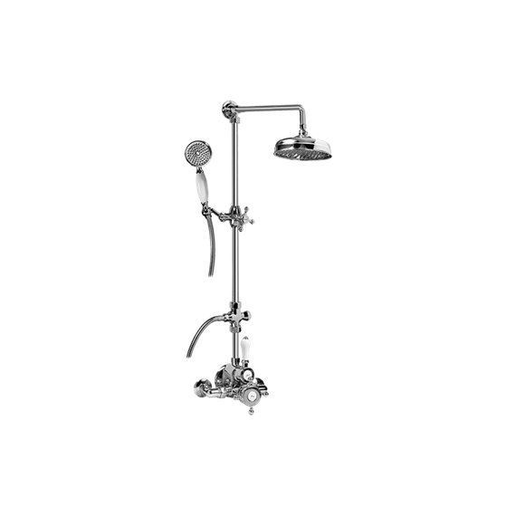 Graff CD2.02-C2S Exposed Thermostatic Shower System with Handshower - Rough and Trim