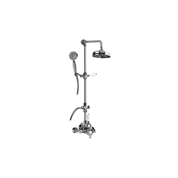 Graff CD2.11-LC1S Exposed Thermostatic Shower System with Handshower - Rough and Trim