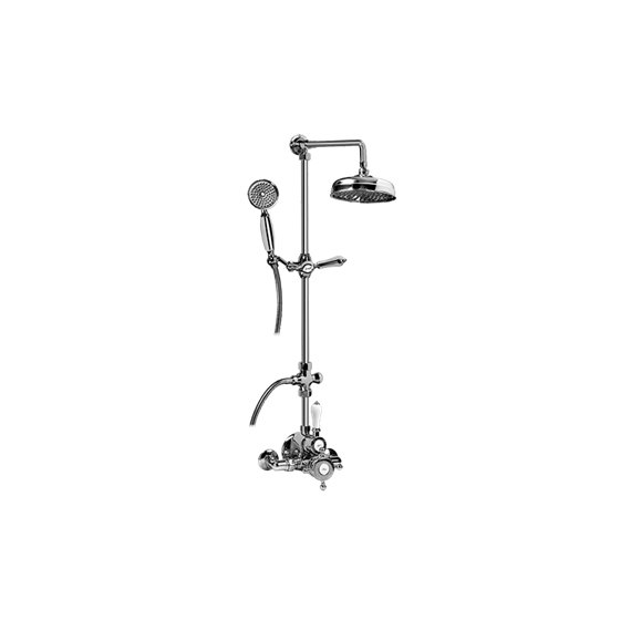 Graff CD2.11-LM34S Exposed Thermostatic Shower System with Handshower - Rough and Trim