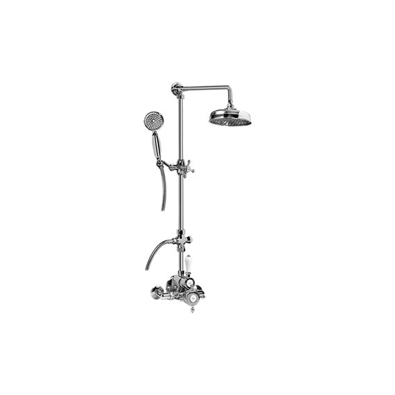 Graff CD2.12-C2S Traditional Exposed Thermostatic Tub and Shower System - with Metal Handshower Handle