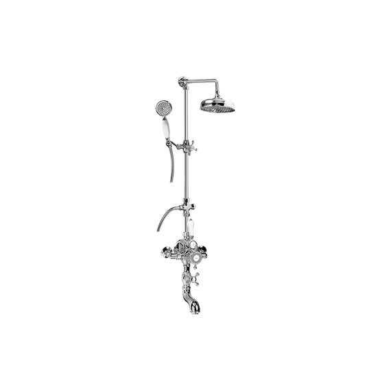 Graff CD4.01-C2S Exposed Thermostatic Shower System with Handshower - Rough and Trim