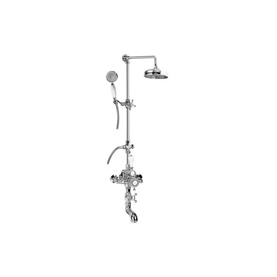 Graff CD4.02-C2S Exposed Thermostatic Tub and Shower System with Handshower - Rough and Trim