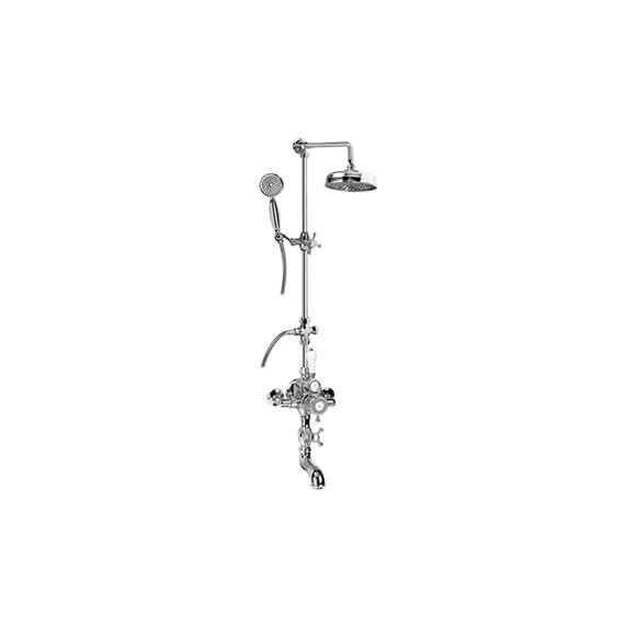 Graff CD4.11-C2S Exposed Thermostatic Shower System with Handshower - Rough and Trim