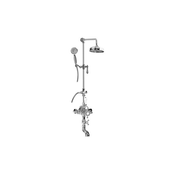 Graff CD4.11-LM34S Exposed Thermostatic Shower System with Handshower - Rough and Trim