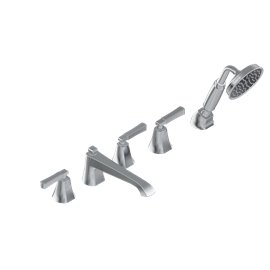 Graff G-6853-LM47B Finezza DUE Roman Tub Set with...