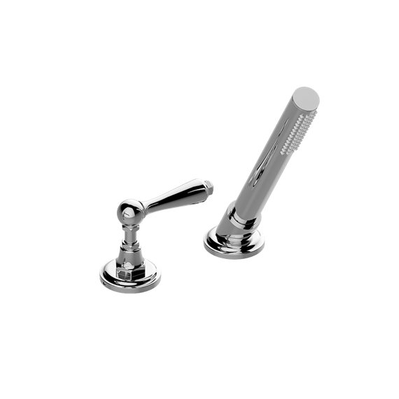 Graff G-6955-LM48B Camden Deck-Mounted Handshower and Diverter Set with Lever Handle - Rough and Trim 