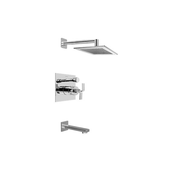 Graff G-7290-C9S Contemporary Pressure Balancing Shower Set - Rough and Trim