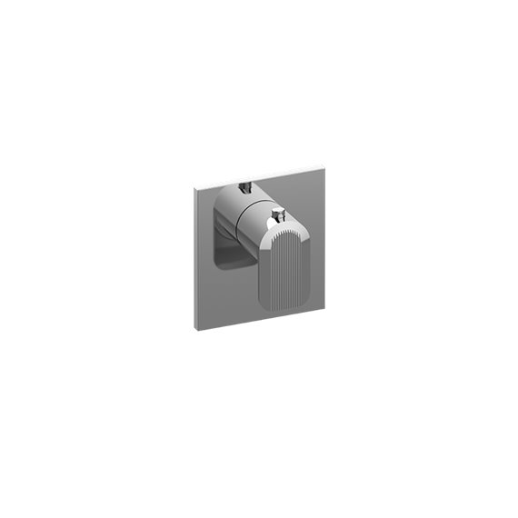 Graff G-8043-LM58E-T M-Series Square Thermostatic Valve Trim Plate and Handle