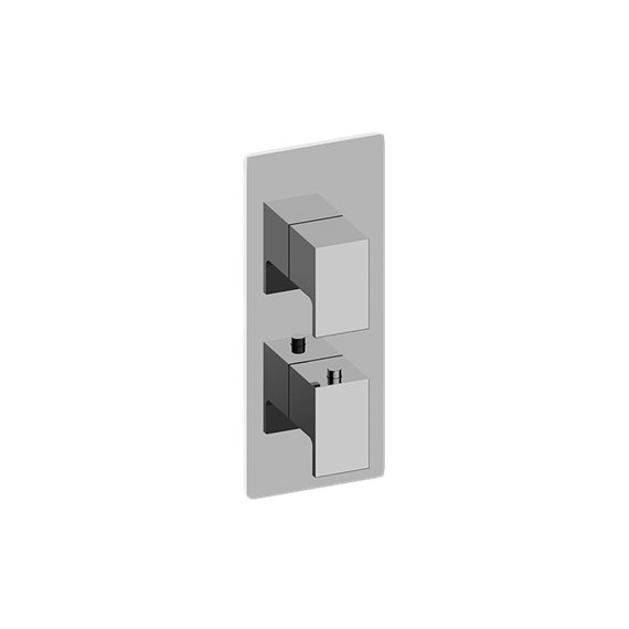 Graff G-8048-LM31E0-T M-Series Square Thermostatic 2-Hole Trim Plate with Solar Handle - Trim Only 