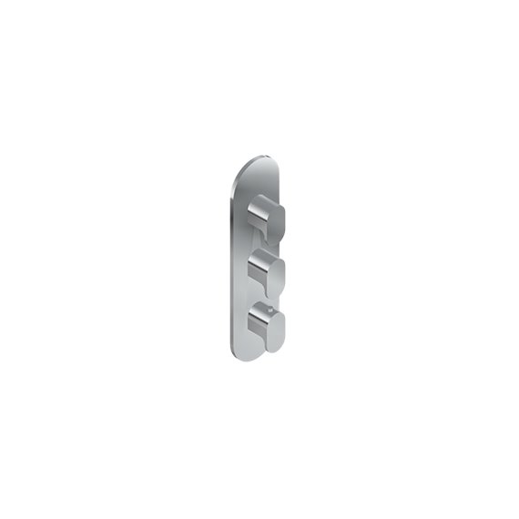 Graff G-8056-LM44E0-T M-Series Round 3-Hole Trim Plate with Ametis Handles - Vertical Installation