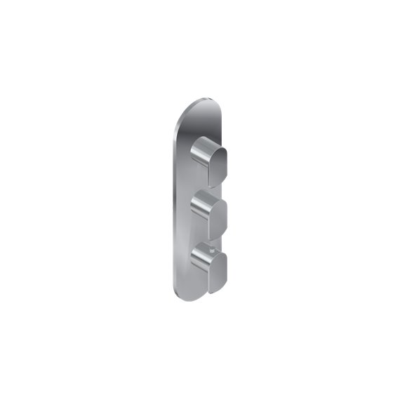 Graff G-8056-LM45E0-T M-Series Round 3-Hole Trim Plate with Phase Handles - Vertical Installation