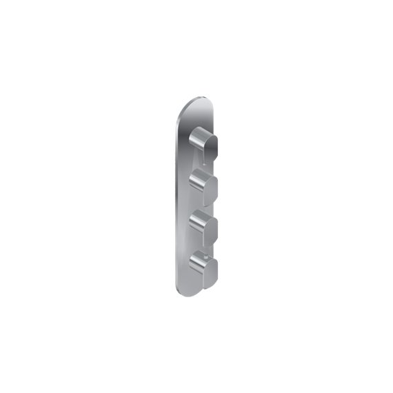 Graff G-8058-LM45E0-T M-Series Round 4-Hole Trim Plate with Phase Handles - Vertical Installation