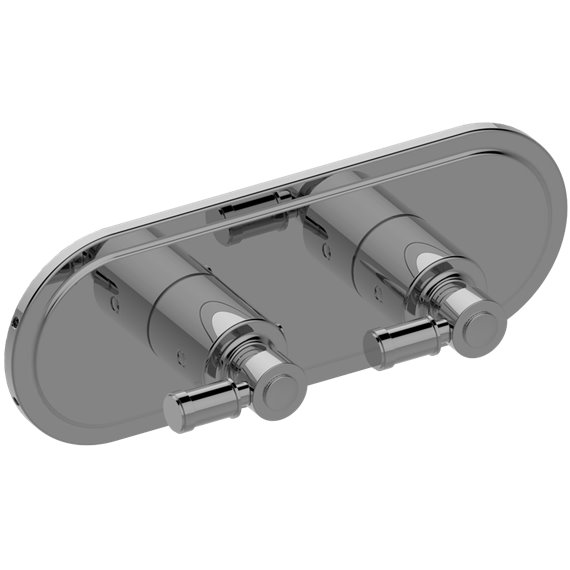 Graff G-8086H-LM21E0-T M-Series Transitional 2-Hole Trim Plate with Bali Handles - Horizontal Installation
