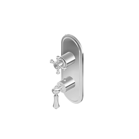 Graff G-8086-LM15C2-T M-Series Transitional 2-Hole Trim Plate with Handles - Vertical Installation
