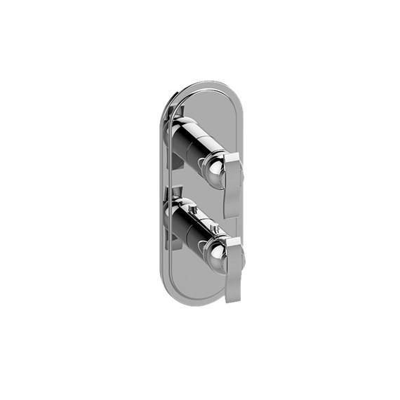 Graff G-8086-LM20E0-T M-Series Transitional 2-Hole Trim Plate with Bali Handles - Vertical Installation