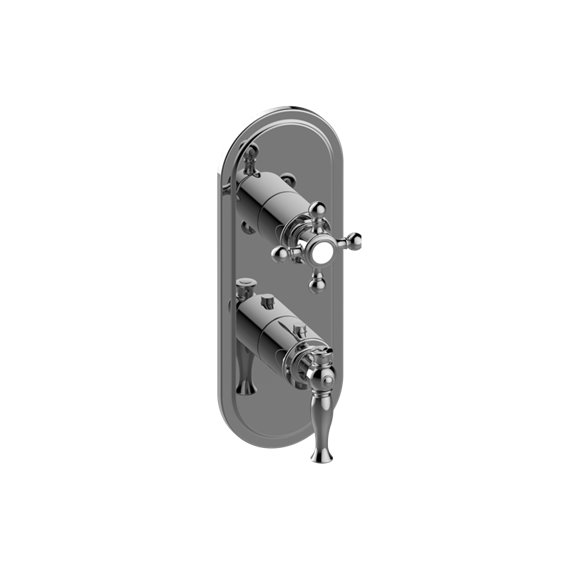 Graff G-8086-LM22C2-T M-Series Transitional 2-Hole Trim Plate with Two Handles - Vertical Installation