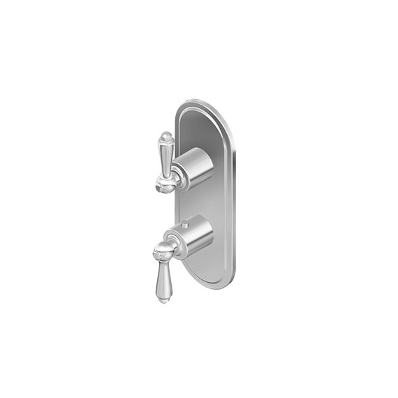 Graff G-8086-LM48E0-T M-Series Camden 2-Hole Trim Plate with Camden Handles - Vertical Installation