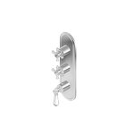Graff G-8087-LC1C2-T M-Series Transitional 3-Hole Trim Plate with Handles - Vertical Installation