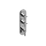 Graff G-8087-LM48C16-T M-Series Camden 3-Hole Trim Plate with Camden Handles - Vertical Installation