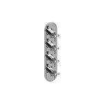 Graff G-8088-C3E0-T M-Series Transitional 4-Hole Trim Plate with Cross Handles - Vertical Installation