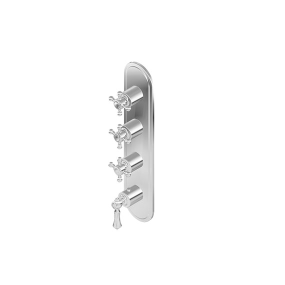 Graff G-8088-LM15C2-T M-Series Transitional 4-Hole Trim Plate with Handles - Vertical Installation