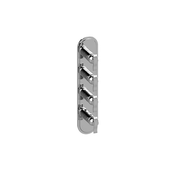Graff G-8088-LM20E0-T M-Series Transitional 4-Hole Trim Plate with Bali Handles - Vertical Installation