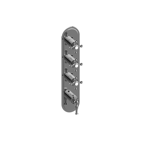Graff G-8088-LM22C2-T M-Series Transitional 4-Hole Trim Plate with Four Handles - Vertical Installation