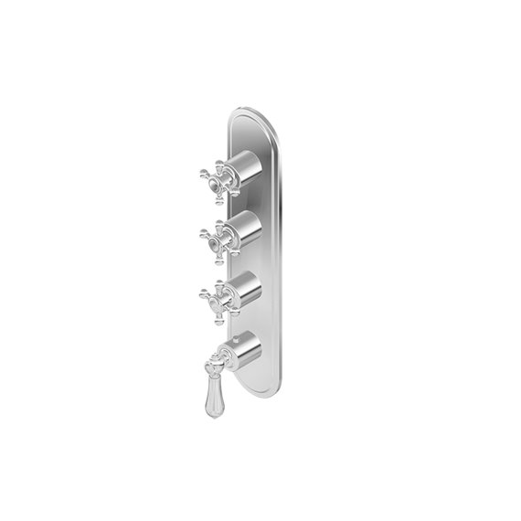 Graff G-8088-LM34C2-T M-Series Transitional 4-Hole Trim Plate with Handles - Vertical Installation