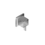 Graff G-8098-LM39E1-T M-Series Square Stop/Volume Control Trim Plate with Qubic Tre Handle 