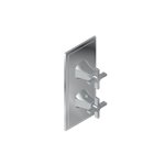 Graff G-8149-C15E0-T M-Series Finezza DUE 2-Hole Trim Plate with Cross Handles - Vertical Installation
