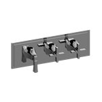 Graff G-8178H-1L2C-T M-Series Finezza DUE 3-Hole Trim Plate with Finezza Handles - Horizontal Installation