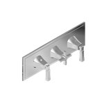 Graff G-8178H-2L1C-T M-Series Finezza DUE 3-Hole Trim Plate with Finezza Handles - Horizontal Installation