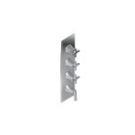 Graff G-8179-1L3C-T M-Series Finezza DUE 4-Hole Trim Plate with Finezza Handles - Vertical Installation